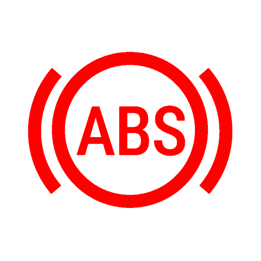 ABS 경고등 (빨간색/경고)