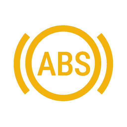 ABS 경고등 (노란색/주의)