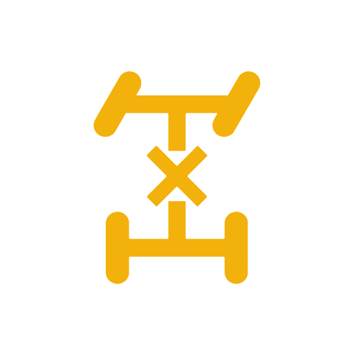 4WD 고정모드 표시등 (노란색/주의)