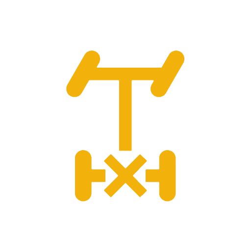 4WD 고정모드 표시등 (노란색/주의)