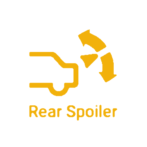 후방 자동 스포일러 작동 표시등 (노란색/주의)